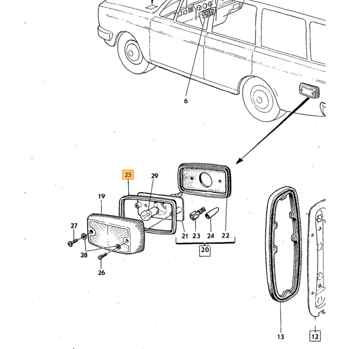 Volvo Mutter UNC 3/8 ao Stabilisierungsstange 140. Amazon Duett Volvo teil nr 955827