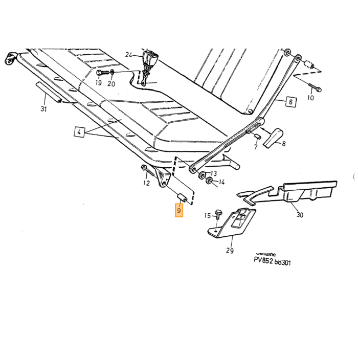 Volvo Ersatzteil Volvo Teilenummer 955901 Produkt für Volvo