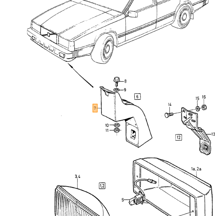 Volvo Rücklicht links außen 940 - 960 '91-'97 Gebraucht Volvo teil nr 965828