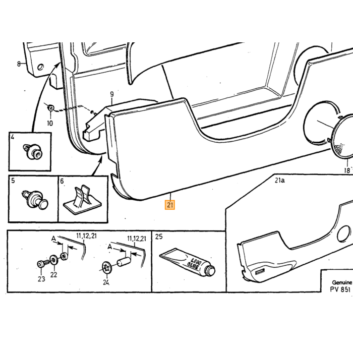 Volvo Sechspunkthalter Schraube Volvo Teil Nr 969489 Produkt