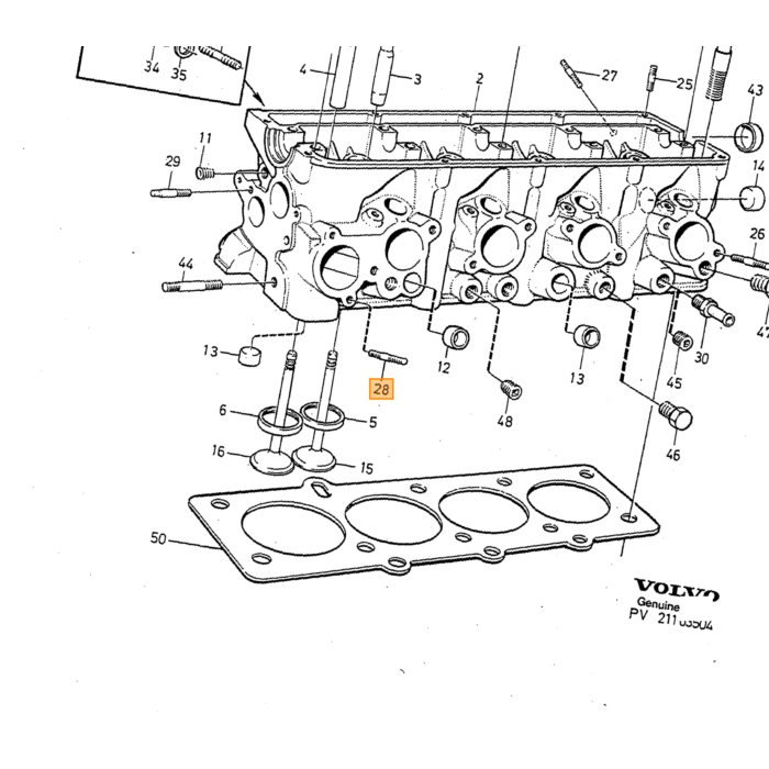 Volvo Stangensatz (komplett) für Alu-Querlenker Volvo 740 - 760 - 780 - 940 - 960 Volvo teil nr 971098