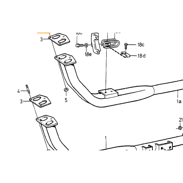 Volvo Stehbolzen Auspuffanlage M10x40 Volvo 240 - 260 - 340 - 360 - 740 - 760 - 940 - 960 Volvo teil nr 978343