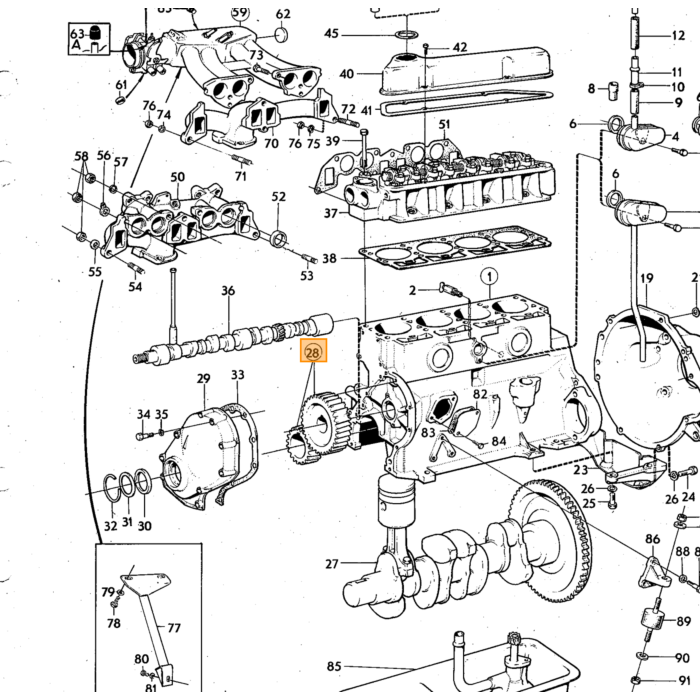 Volvo Bremsleitungs-Muttern und -Nippel VOLVO 240 260 Volvo Teil Nr. AEV0440