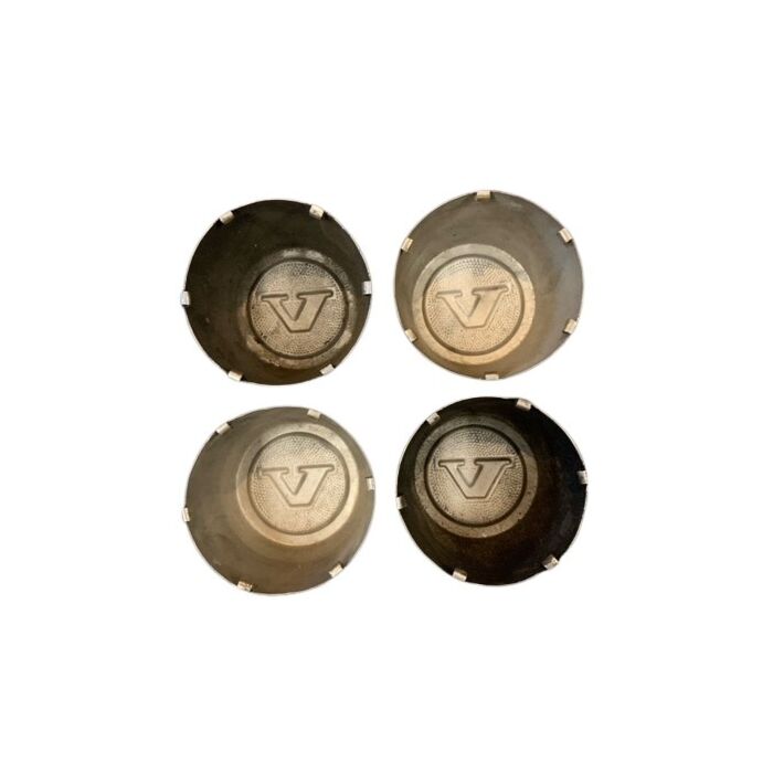 Radkappe Volvo, Set, Nabenkappe, Radnabenabdeckung, Radkappe, Nabenkappe, Volvo 240+260, 70mm Metall für Felge 1229734 1229778 1229792 1359670, Volvo Teil 1206278, Gebraucht, Gebrauchtes Produkt.