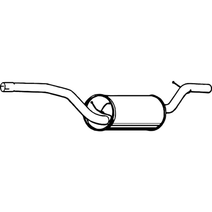 Achterste uitlaatdemper  VOLVo C30  S40 II 04- V50