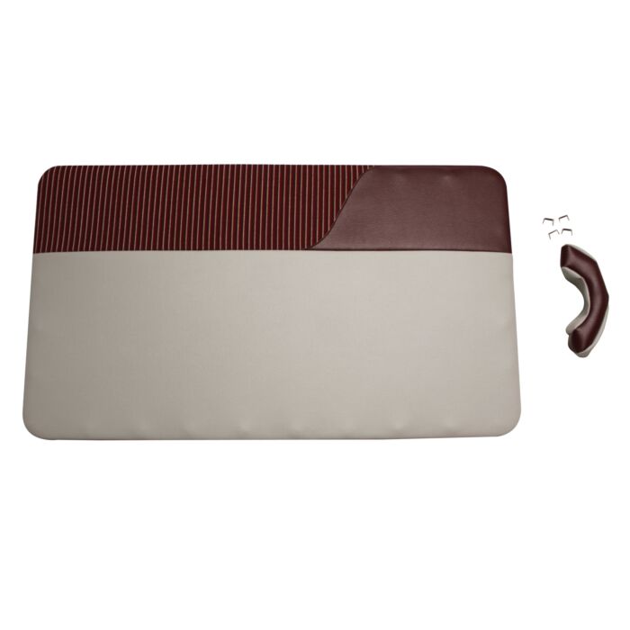Bekleding PV444 deur links rood-bruin-wit type BS code 9