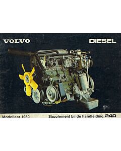 Volvo 240 Bedienungsanleitung Diesel 1985 Niederländisch