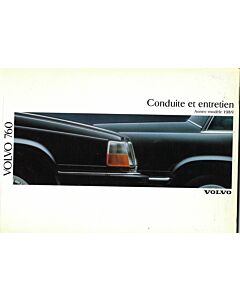 Volvo 760 Bedienungsanleitung 1989 Französisch