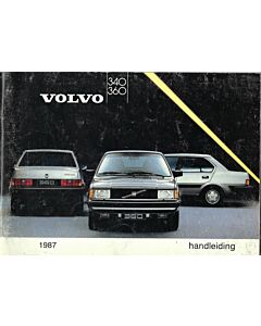 Volvo 340 360 Bedienungsanleitung 1987 Niederländisch