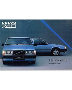 Volvo 740 Bedienungsanleitung 1987 Niederländisch