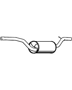 Achterste uitlaatdemper  VOLVo C30  S40 II 04- V50