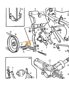 afstel arm stuurbekrachtiging Volvo 240 740 940