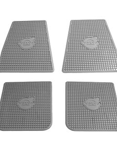 Mattenset PV544+Duett grijs rubber 4 delen