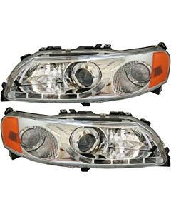 koplamp set  hoek / zij lamp chroom Links en rechts S60 Xc70 V70