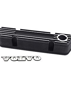 Klepdeksel zwart aluminium met volvo embleem