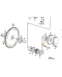 Poelie pulley krukas B19-B21+B23 -1984 240+260+740