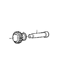 achteruit versnelling tandwiel as  240  260  740  760  940  940 SE  960 M45 M46 M47 (	1232247)