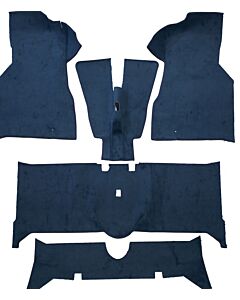 Mattenset 140 1973 1974 bedekt gehele bodem 5 delen 1973 1974 BLAUW