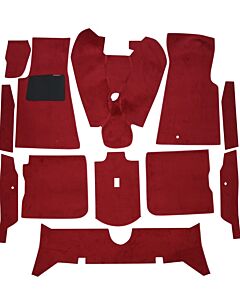 Mattenset 164 vloerbedekking carpet textiel 10 delen ch -50.000 ROOD