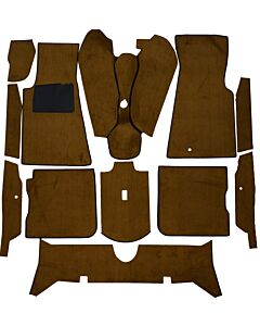 Mattenset 164 vloerbedekking carpet textiel 10 delen ch -50.000 BRUIN