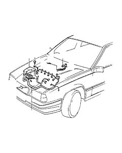 kabelboom motor c70 s70 v70 v70xc handgeschakeld met turbo  2.3 2.4 2.5