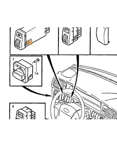 Richtingaanwijzerschakelaar met Cruise-control Volvo C70 - V70 - S70 - XC70