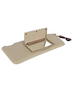 zonneklep rechts BEIGE Voertuig uitrusting: voor voertuigen met make up spiegelverlichtingvoor voertuigen met Glasopen dak