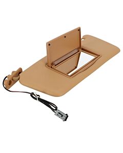 zonneklep links BEIGE