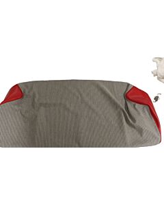 Bekleding 445 achterbankhoes zitting rood-grijs 215-153 219-174