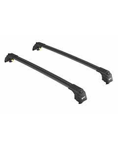 Dakdragers zwart voor aan roofrail/dakrail  Volvo V60 2008-2017 6 max 75kg dakrail  wing vorm  voor weinig windgeruis