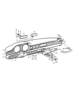 Armaturenbrett LHD für Volvo P1800 ES