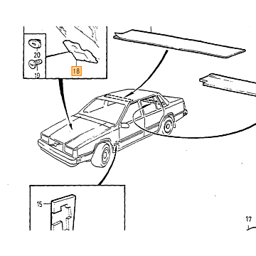 Demping motorkap 940 