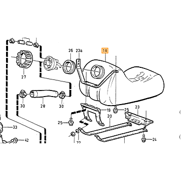 Demper benzine tank 240 740 780 760 940 