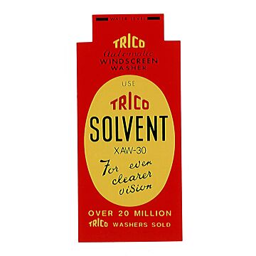 Sticker inchTrico solvent etcinch rood/wit