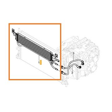 Ölkühler Getriebeöl Volvo C30 C70 (2006-) S40 V50 (2004-) Powershift Automatik MPS6 für Volvo