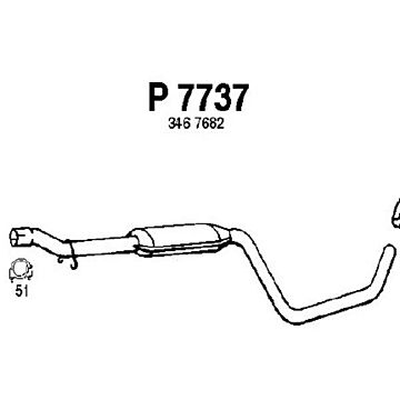 Middendemper B16F/B18FP/B18U Volvo 440/460