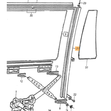 ruit mechanisme links Volvo typeVolvo 740 760 :