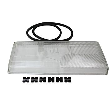 Glas koplamp 940 1992+ alle 960-1994 rechts40x16cm koplampglas