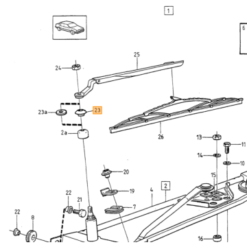 Ruitenwisser arm 740 760 940 960 S90 V90