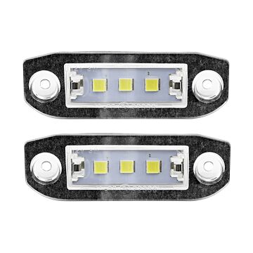 LED kentekenplaatverlichting  6000K  1 paar C70  S40  S60  S80  V50  V60  V70  XC60  XC70  XC90