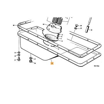 Carter pan Oil sump pan B18+B20 For Volvo carter 