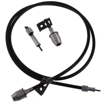 Kilometerteller kabel B16 M4 bak PV544+Amazon 161 cm 11 mm diam aansl km kabel (met bus voor tandwiel)