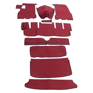 Mattenset P1800S rood complete set 10 delen  LHD