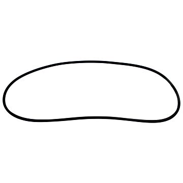 Rubber voorruitrubber 445 1954-1960