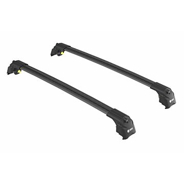 Dakdragers zwart voor aan roofrail/dakrail  Volvo V60 Cross country 2019+  6 max 75kg dakrail  wing vorm  voor weinig windgeruis