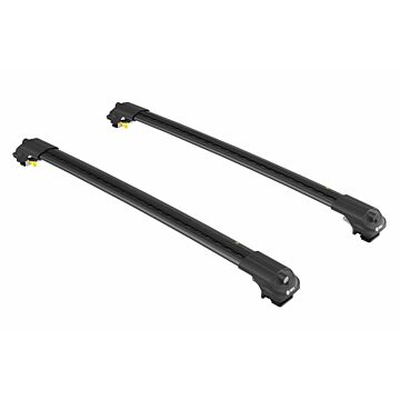 Dakdragers zwart voor aan roofrail/dakrail  Volvo XC90 2003-2014  max 75kg dakrail  wing vorm  voor weinig windgeruis