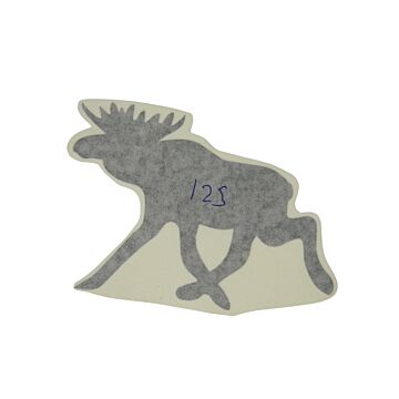 Sticker Eland zwart 125mm