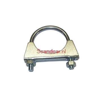 Uitlaat klem 54 mm RVS