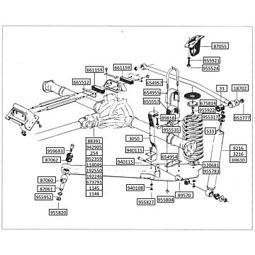 Hinterachse Volvo PV 544