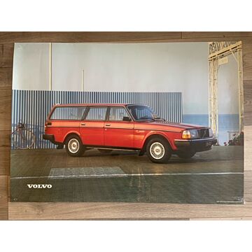 Poster Volvo 240, Reproductie Origineel, B1 Formaat 70 x 100 cm